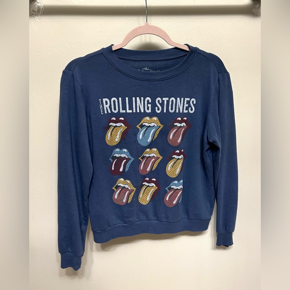 The Rolling Stones blue sweater
